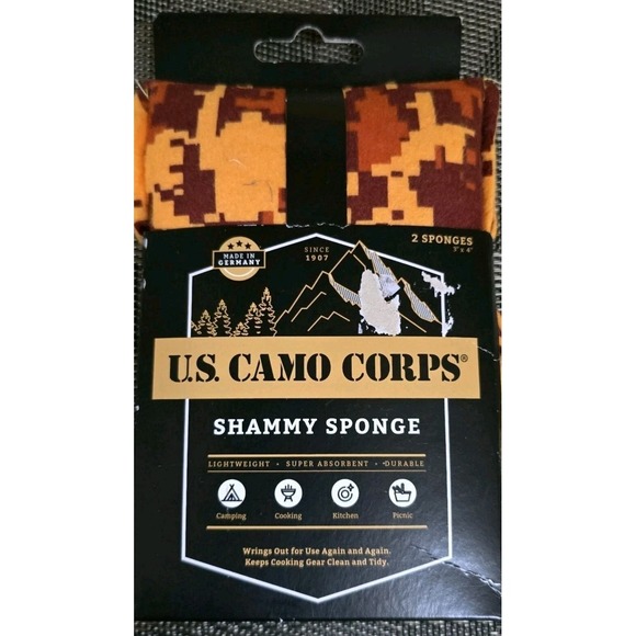 US Camo Corps Other - US Camo Corps Shammy Sponge (2 Sponges included) for Kitchen or Camping